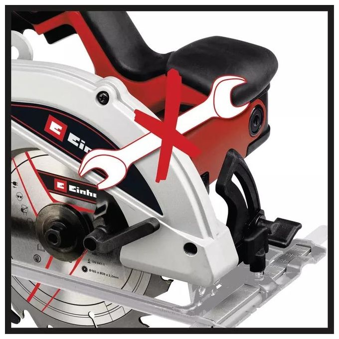 Einhell TC-CS 1250 Sega Circolare 1250 W 165 mm 5500 rpm profondita' 55 mm colore Nero Rosso