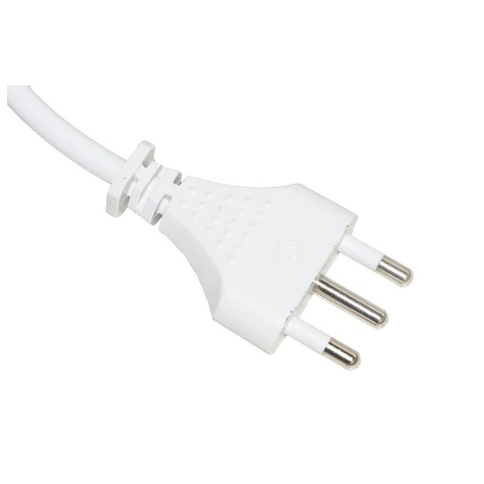 LINK LKMP05L Multipresa 5 Prese Universali ITA Schuko 16A Cavo 1,5 m Interruttore On Off Protezione Sovraccarico colore Bianco