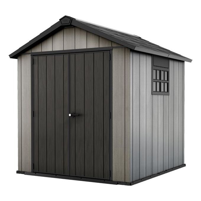 Keter Casetta da Giardino Oakland 757 in Resina 229x223,5x242h Grigio
