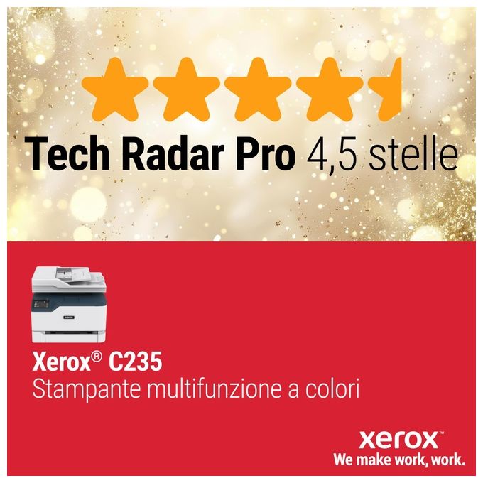 Xerox C235V_DNI Multifunzione Laser A4 Colore Stampa Copia Scansione Fax 22 ppm Wi-Fi Fronte Retro ADF Touch colore Bianco