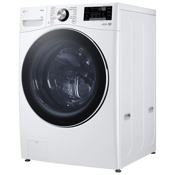 LG Serie P3 F0P3020TSWC Lavatrice libera  installazione XL 20Kg AI DD Classe B 1000 giri TurboWash 360 Vapore Wi-Fi Bianco
