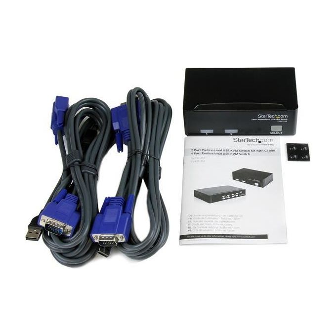 StarTech.com KIT_ Switch Kvm Usb Professionale A 2 Porte Con Cavi