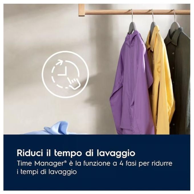 Electrolux Lavatrice Caricamento Frontale 9Kg 1400 Giri SensiCare Oblo' Nero