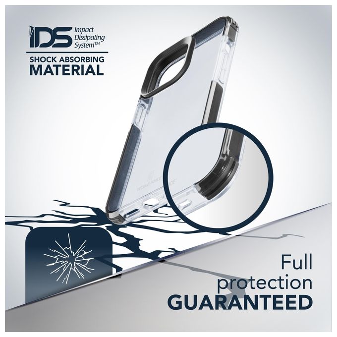 Cellularline TETRACIPH14T Tetra Force Strong Guard Cover iPhone 14 Antibatterica Anti-Shock colore Nero