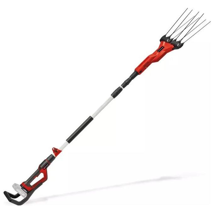 Einhell 3411400 GE-FS 18-53 Li-Solo Abbacchiatore a Batteria 18 V con Pettine Regolabile 28-53 cm Asta Telescopica 220-310 cm colore Nero Rosso