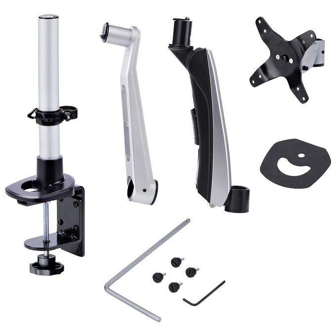 StarTech 1MP1ACG-MONITOR-ARM Supporto da scrivania per monitor Singolo VESA 75x75 100x100 mm Regolabile Altezza 27 cm Rotazione 360° Inclinazione 105° Estensione 59 cm colore Nero