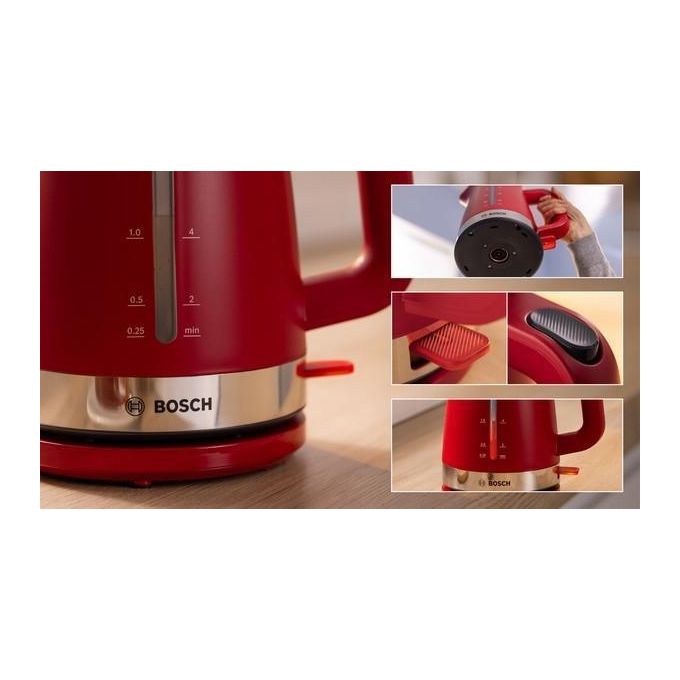 Bosch TWK4M221 MyMoment Bollitore Elettrico 1 7 L 2400 W colore Rosso