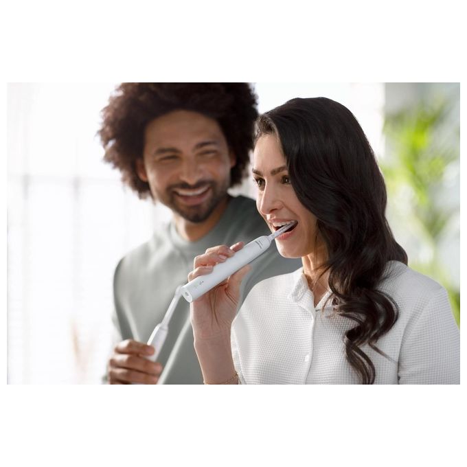 Philips HX3671-13 Sonicare Serie 3100 Spazzolino elettrico sonico con timer e sensore di pressione autonomia 14 giorni colore Bianco