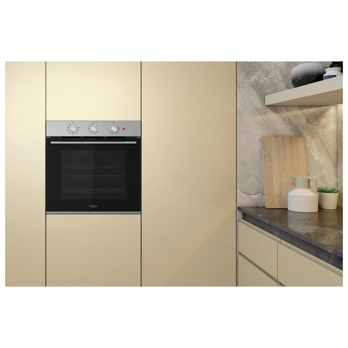 Whirlpool OMK38HU0X Elements Forno da incasso Elettrico 71 L Classe A 9 Funzioni SmartClean Cook3 (60x60x56 cm) colore Nero Inox