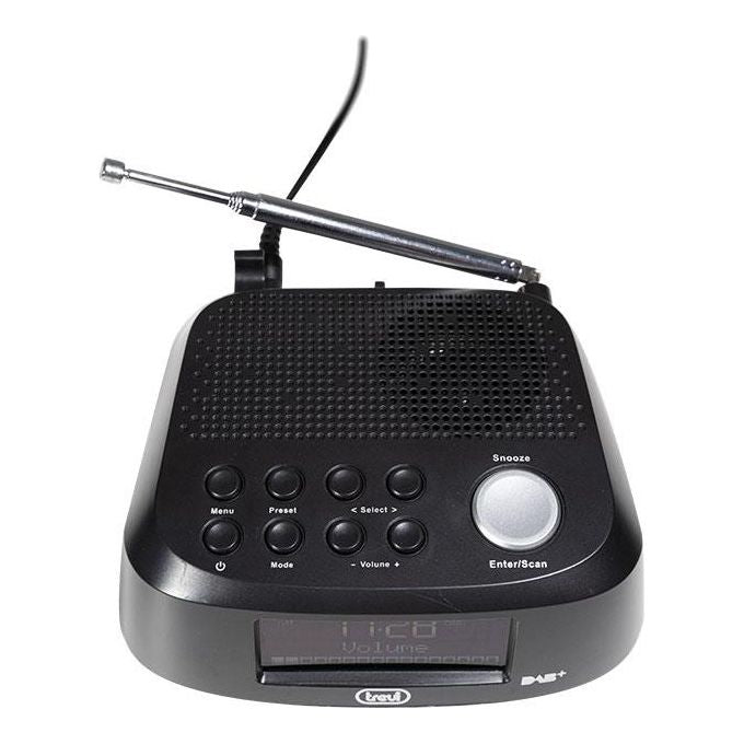 Trevi RC80D4 Radiosveglia Digitale DAB DAB+ FM Display LED Sveglia Radio Cicalino Snooze Sleep colore Nero