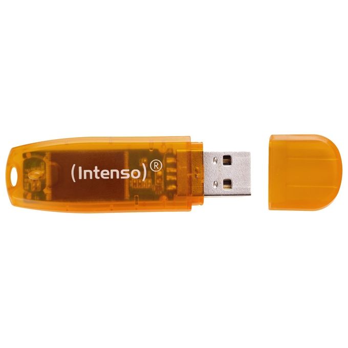 Intenso Pen Disk Usb 2.0 Rainbow Line 64gb Orange