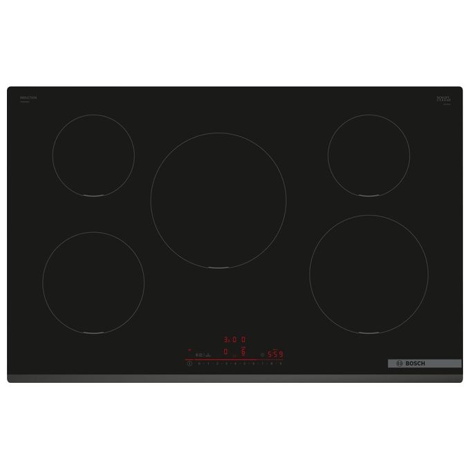 Bosch PIV831HB1E Serie 6 Piano cottura a induzione 80 cm 5 zone touch PowerBoost Wi-Fi Home Connect colore Nero