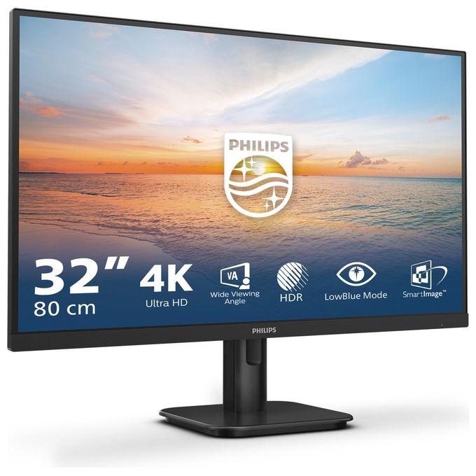 Philips 32E1N1800LA-00 Serie 1000 Monitor PC 31,5'' 4K Ultra HD VA LCD HDR10 300 cd-m² 4ms Altoparlanti colore Nero