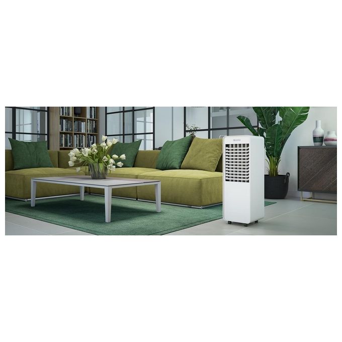 Olimpia Splendid 99242 Peler 10 WiFi Raffrescatore Evaporativo Torre 200 m3-h 3 velocita' serbatoio 10 L timer 8 h 60 W 55 dB colore Bianco