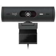 Logitech 960-001422 Brio 500 Webcam Full HD 1080p 60fps USB-C Doppio Microfono 90° colore Grafite