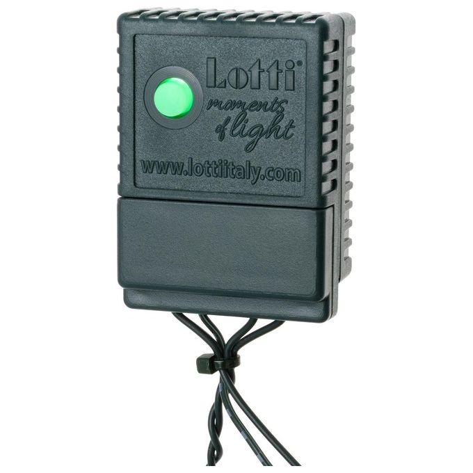 Lotti 20102 Xmas King Catena Luminosa Minicluster 2000 LED 40,5 mt 8 Giochi di Luce IP44 colore Verde