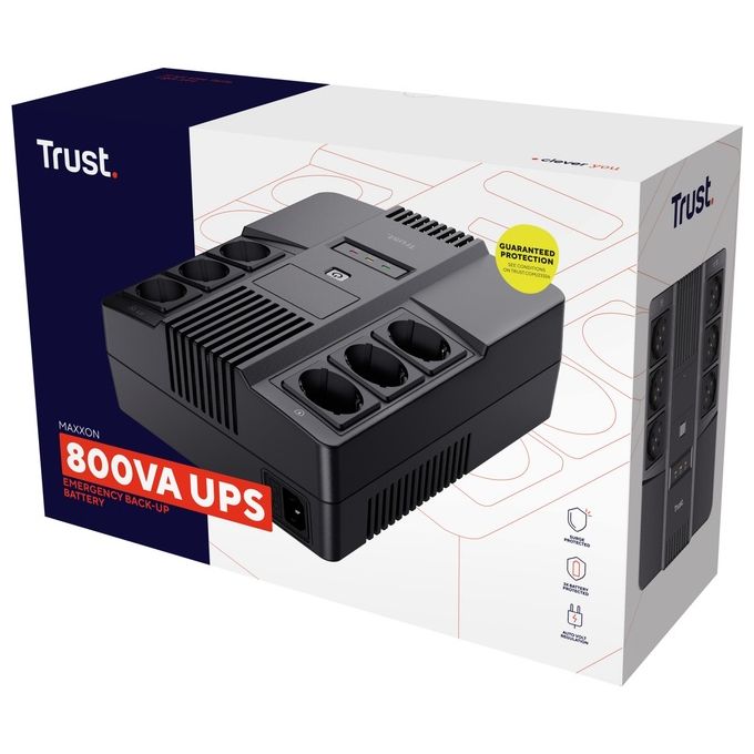 Trust Maxxon Gruppo di Continuita' UPS 800VA 6 Prese AC