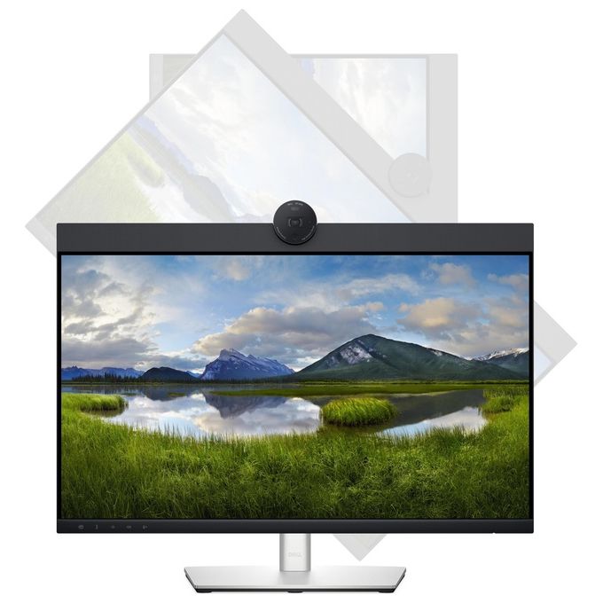 Dell P2424HEB P Series Monitor per Videoconferenza 23,8'' Full HD IPS Webcam QHD 2K Altoparlanti 10W USB-C 90W colore Nero