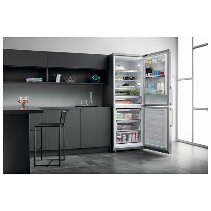 Hotpoint HA70BE 72 X Frigorifero Combinato 462 L 195 cm Classe E 40 dB No Frost colore Acciaio Inox