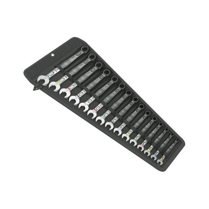 Wera 6003 Joker 15 Set Assortimento Chiavi a Forchetta e Poligonali Metrico 15 Pezzi