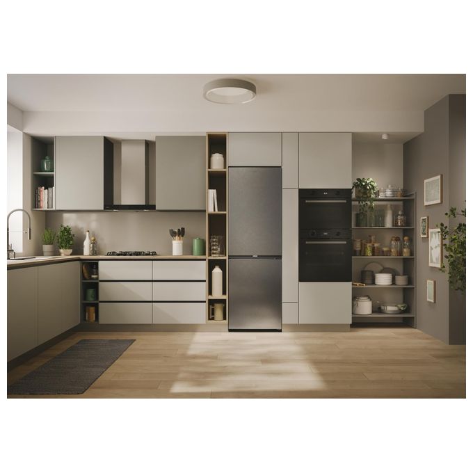 Candy CNCQ2T618EX Fresco Frigorifero Combinato 355 L 185 cm Classe E 38 dB No Frost Wi-Fi Touch colore Inox
