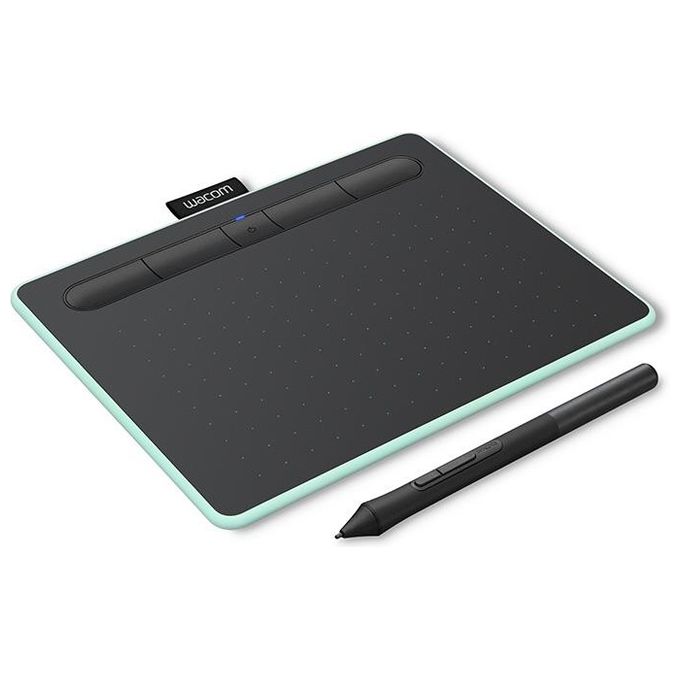 Wacom CTL-4100WLE-S Tavoletta Grafica Intuos S 152x95mm Usb-Bluetooth Verde-Nero