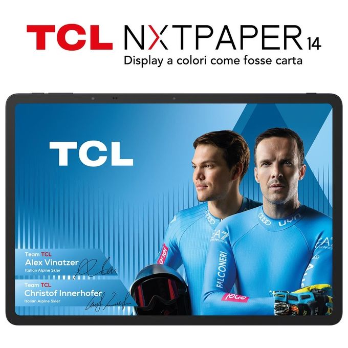 TCL 9491G NXTPAPER 14 Tablet Android 14.3'' 2.4K 16GB RAM 256GB Wi-Fi Batteria 10000mAh IP54 colore Grigio