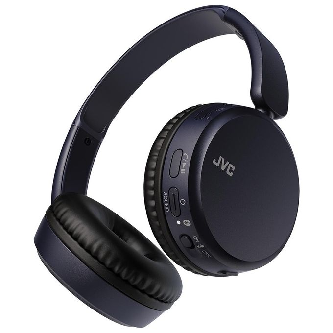 JVC HA-S36W-A-U Cuffie Wireless a Padiglione Bluetooth 5.2 35h USB Type-C colore Blu