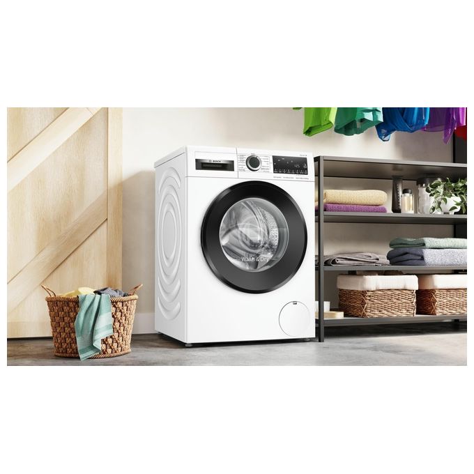 Bosch WNG25400IT Serie 6 Lavasciuga 10.5-6 Kg 1400 rpm Classe A-D Iron Assist Anti Macchia AutoDry (84x60x59 cm) colore Bianco