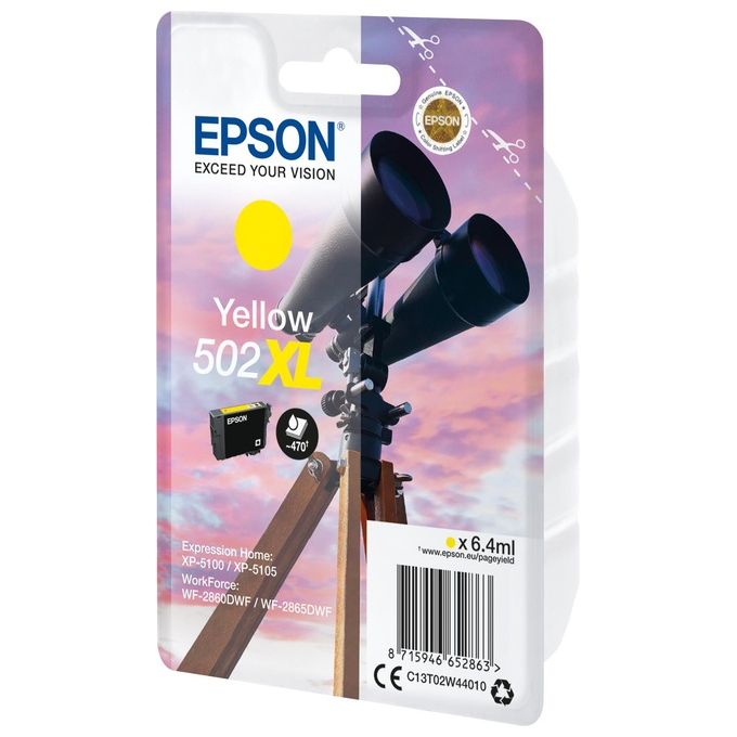 Epson 502XL Cartuccia Binocolo Giallo