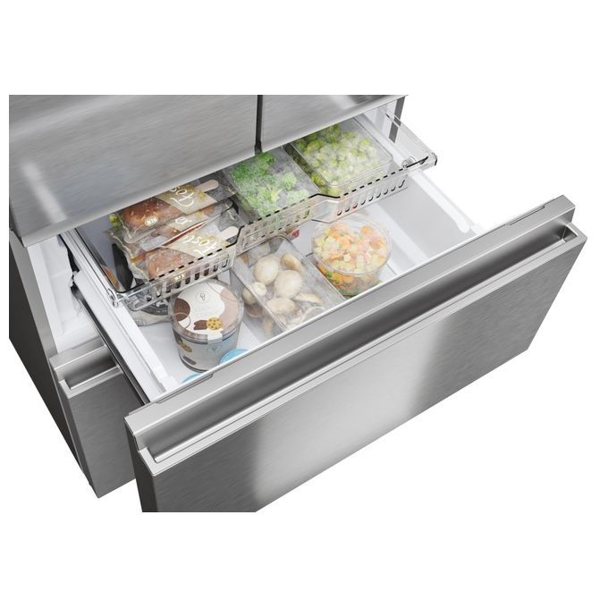 Haier HFR3718ENMM FD 70 Serie 3 Frigorifero 4 Porte 402 L 177 cm Classe E 37 dB No Frost Wi-Fi colore Inox