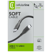 Cellular Line Cavo Usb-C Soft Cable Nero 120cm