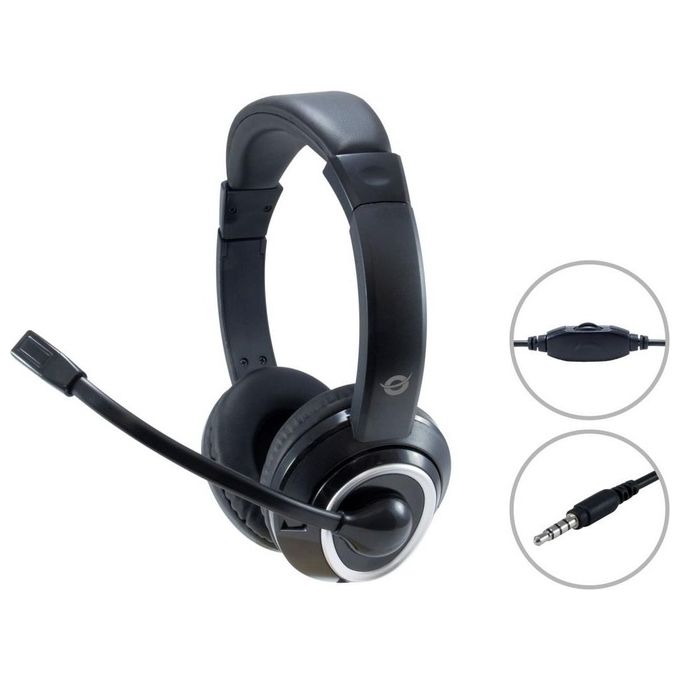 Conceptronic Home Audio Cuffie Professionali Stereo Connettore 3.5mm Nero