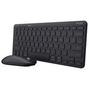 Trust 24844 Lyra Kit Tastiera e Mouse Wireless RF Bluetooth QWERTY Italiano Multidispositivo 84% Riciclato colore Nero