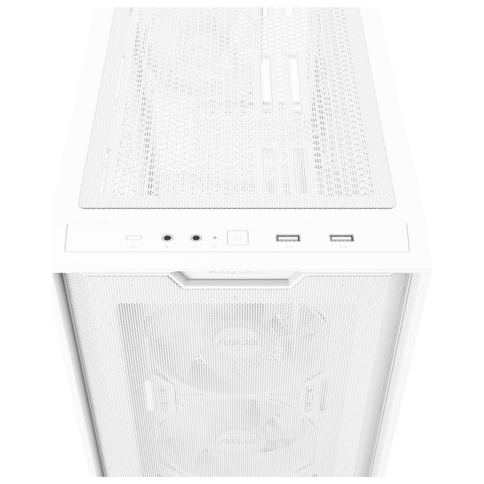 ASUS 90DC00H3-B19010 A21 PLUS TG ARGB Case Micro ATX e Mini ITX con Pannello Frontale Mesh e Vetro Temperato 4 Ventole ARGB Preinstallate Supporta Radiatori 360 mm e Schede Grafiche 380 mm colore Bianco