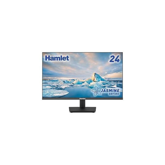 Hamlet HM24JF-VDR Monitor 23'' FHD IPS 100Hz HDMI DisplayPort VGA Altoparlanti Integrati Base Regolabile in Altezza colore Nero