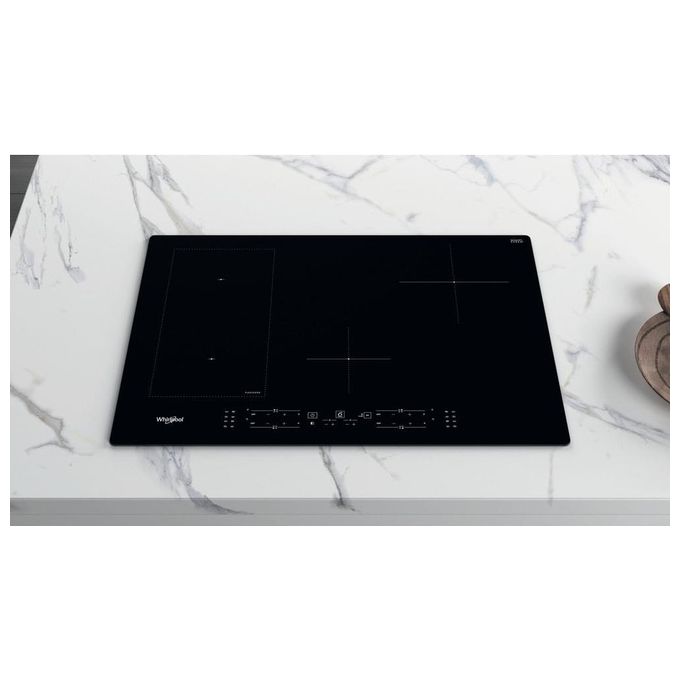 Whirlpool WL B2977 NE Piano cottura a induzione 77 cm 4 zone FlexiCook Touch Control 7200 W colore Nero