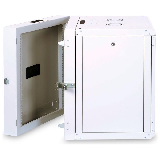 Digitus Armadio 12 Unita' Da Muro Linea Soho (A)600 X (L)600 X (P)610 Mm. Con Doppia Sezione Colore Grigio Chiaro Ral7035