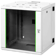 Digitus Armadio 12 Unita' Da Muro Linea Soho (A)600 X (L)600 X (P)610 Mm. Con Doppia Sezione Colore Grigio Chiaro Ral7035