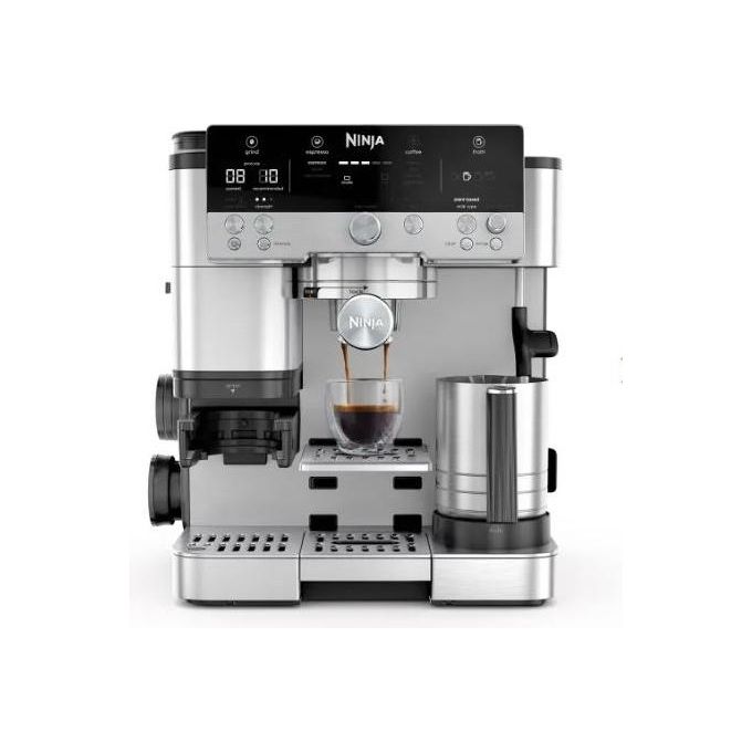 Ninja, Macchina Caffe' Automatica-Manuale ES601EU, 2 L, Nero Acciaio Inox