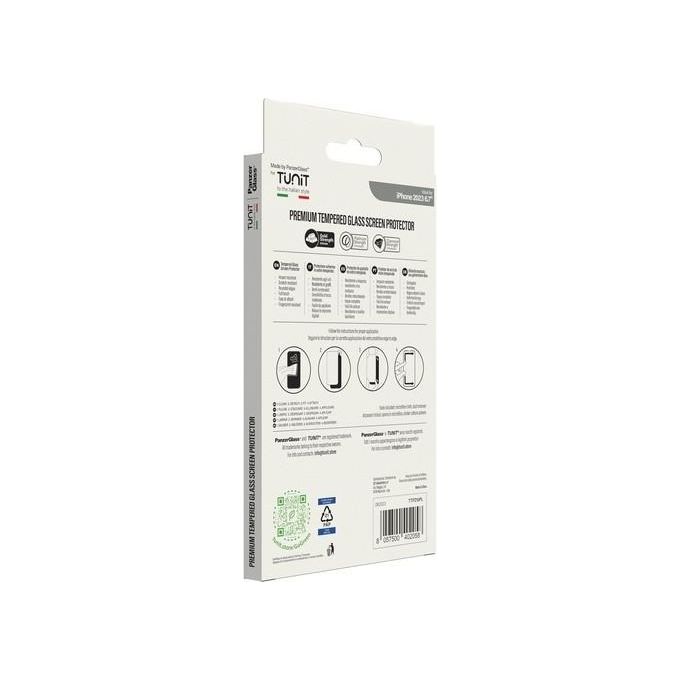 Tunit Vetro Panzer Glass Tempered Glass Screen per iPhone 15 Plus