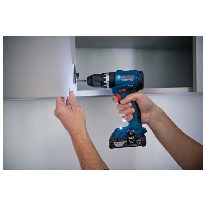 Bosch GSB18V-45 Professional Trapano Avvitatore a Percussione 18V 45 Nm 1900 giri-min mandrino 13 mm colore Azzurro