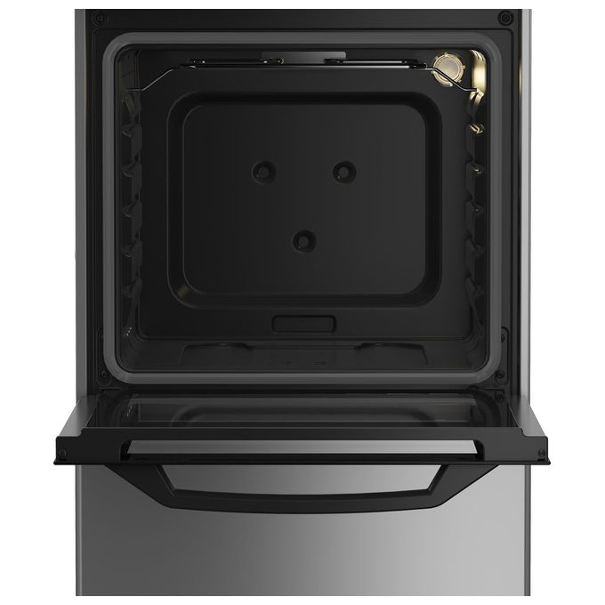 BEKO CSS42014FS Cucina a Gas Forno Elettrico con Grill 4 Fuochi Capacita' 54 Litri Classe energetica a 50 cm Silver