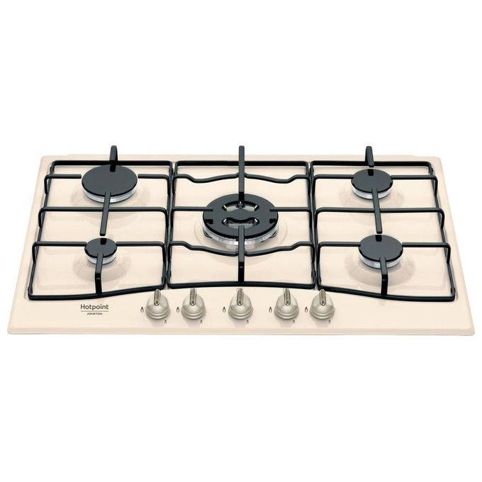 Hotpoint Ariston PCN 750 T (OW) R -HA Piano Cottura a Gas 5 Zone 75 cm Avorio