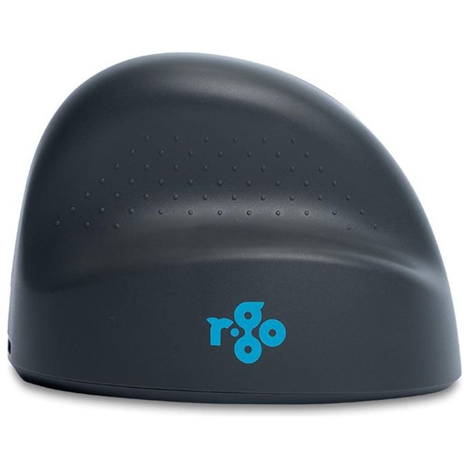 R Go Tools RGOHEBAMRWL R-Go HE Basic Mouse Ergonomico Senza Fili Bluetooth 5.0 Ricaricabile 1600 DPI Design Verticale per Destrimani colore Grigio