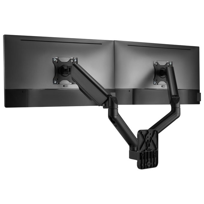 Equip 650138 Staffa a Parete per Doppio Monitor 17'' 32'' VESA 75x75 100x100 mm 18 Kg colore Nero