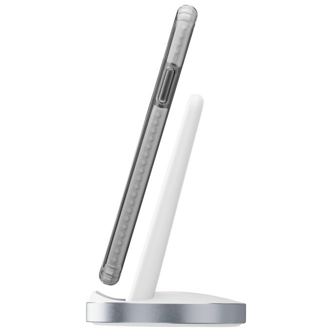 Cellular Line Wireless Fast Charger Stand KIT_ per iPhone X Bianco