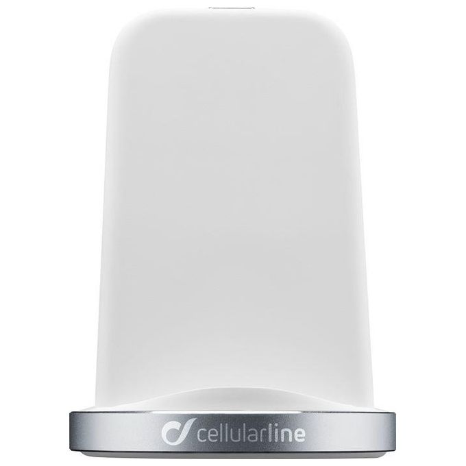 Cellular Line Wireless Fast Charger Stand KIT_ per iPhone X Bianco