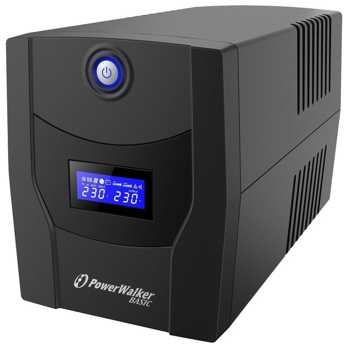 PowerWalker VI 1500 STL Gruppo di Continuita' UPS Line-Interactive 1500 VA 900 W 4 Prese Schuko AVR Display LCD colore Nero