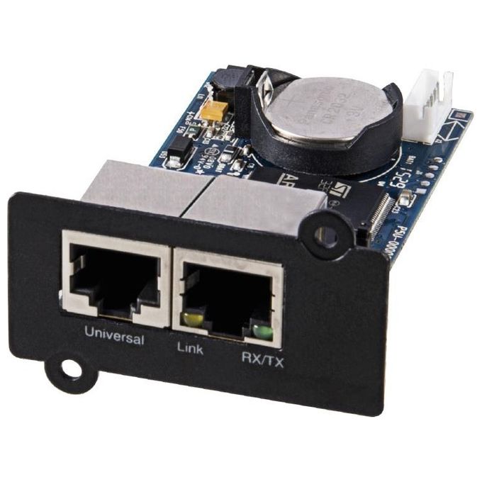 PowerWalker 10131008 SNMP Card 2 Scheda di Gestione Rete UPS SNMP v1-v3 HTTPS IPv6 Fast Ethernet colore Nero